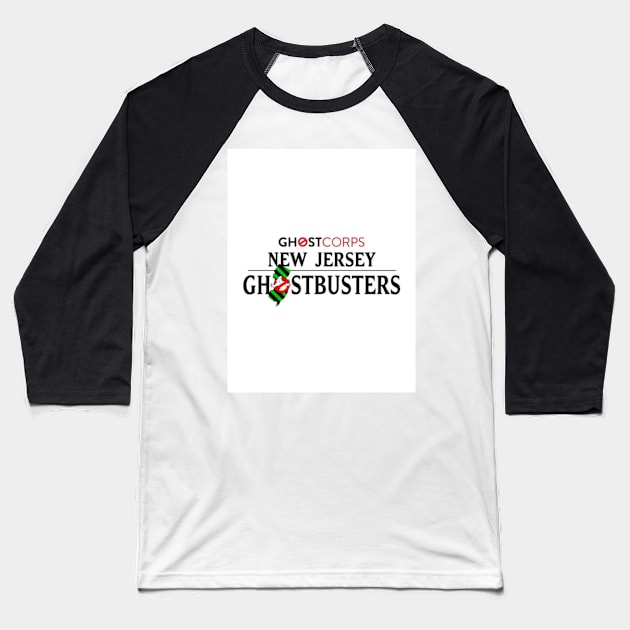 GCNJ BANNER Baseball T-Shirt by GCNJ- Ghostbusters New Jersey